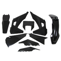 Rtech Black Plastic Kit with Headlight Surround for 2020-2021 Husqvarna FE501S 