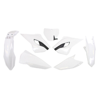 Rtech White/Black Plastic Kit for 2015 Husqvarna FC250 