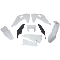 Rtech White/Grey Plastic Kit with Headlight Surround for 2022 Husqvarna FE450 