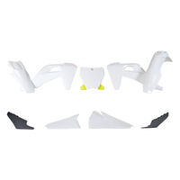 Rtech White/Yellow/Grey Plastic Kit for 2019-2020 Husqvarna FX450 
