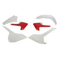 Rtech Vintage Red/White Plastic Kit for 2018 Husqvarna TE300i 