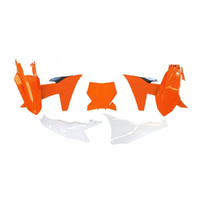 Rtech Orange/Black/White Plastic Kit for 2022 KTM 250 SXF 