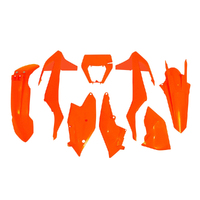 Rtech Orange Plastic Kit with Headlight Surround for 2019 KTM 500 EXCF 