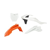 Rtech Orange/White/Black Plastic Kit for 2023-2024 KTM SXE5 