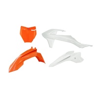 Rtech Orange/White Plastic Kit for 2020-2022 KTM SXE5 