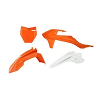 Rtech Orange/White Plastic Kit for 2020-2022 KTM SXE5 