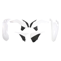 Rtech White/Black Plastic Kit for 2014 KTM 200 EXC 