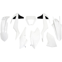 Rtech KTM White Plastic Kit 250EXC TPI Six Days 2019 with Headlight Surround