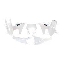 Rtech White/Black Plastic Kit with Headlight Surround for 2024 KTM 450 EXCF 