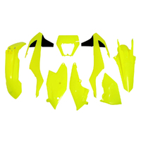Rtech KTM Neon Yellow Plastic Kit 300EXC Six Days 2017 with Headlight Surround