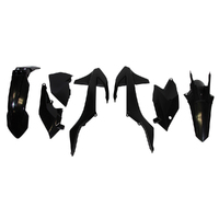 Rtech Black Plastic Kit for 2017 KTM 125 EXC 