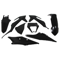 Rtech KTM Black Plastic Kit 350EXCF 2021 with Headlight Surround