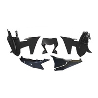 Rtech Black Plastic Kit with Headlight Surround for 2024 KTM 450 XCFW 