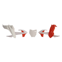 Rtech Orange/White Plastic Kit for 2023 KTM 65 SX 