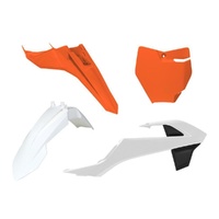 Rtech Orange/White Plastic Kit for 2019-2022 KTM 65 SX 