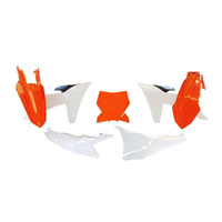 Rtech Orange/Black/White Plastic Kit for 2023 KTM 300 SX 