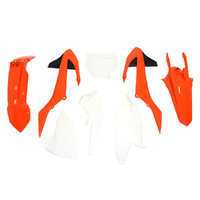 Rtech Orange/White Plastic Kit for 2019-2022 KTM 85 SX 