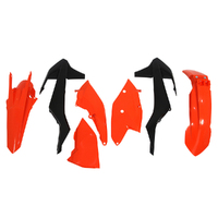 Rtech Orange/Black Plastic Kit for 2018 KTM 350 EXCF 