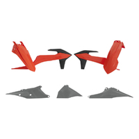 Rtech Orange/Black/Grey Plastic Kit for 2020 KTM 500 EXCF 