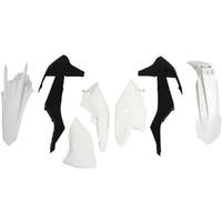 Rtech White/Black Plastic Kit for 2017 KTM 250 EXCF 