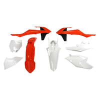 Rtech KTM Orange / White Plastic Kit 150SX 2018