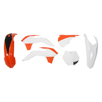 Rtech KTM Orange / White 016 Plastic Kit 85SX 2013-2014