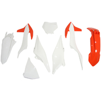 Rtech KTM Orange / White Plastic Kit 350XC-F Kailub Russell 2021