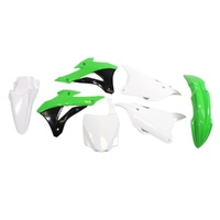 Rtech Green/Black/White Plastic Kit for 2020 Kawasaki KX100 
