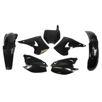 Rtech Black Plastic Kit for 2004-2005 Kawasaki KX250F 