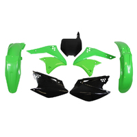 Rtech Kawasaki Green / Black Plastic Kit KX250F 2006-2007