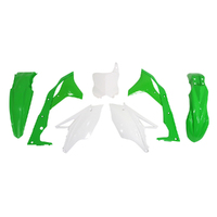 Rtech Kawasaki Green / White Plastic Kit KX250F 2020