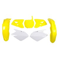 Rtech Suzuki Yellow / White Plastic Kit RM125 2001-2008