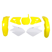 Rtech Yellow/White Plastic Kit for 2001-2008 Suzuki RM250 