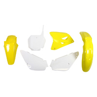 Rtech Yellow/White Plastic Kit for 2017 Suzuki RM85L 