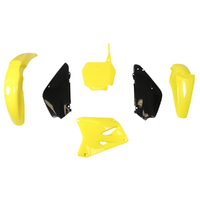 Rtech Suzuki Yellow / Black 017 Plastic Kit RM85 2018-2022