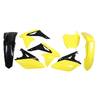 Rtech Suzuki Yellow / Black 014 Plastic Kit RMZ250 2010-2013