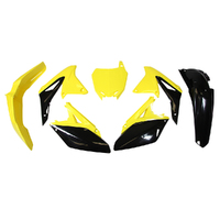 Rtech Suzuki Yellow / Black 017 Plastic Kit RMZ250 2014-2016