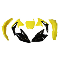 Rtech Suzuki Yellow / Black 017 Plastic Kit RMZ450 2008-2013