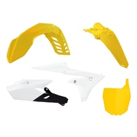 Rtech Yellow/White Plastic Kit (inc with Front Plate) for 2018 Yamaha WR450F 