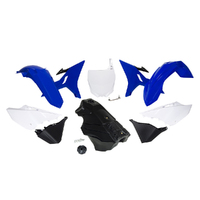 Rtech Blue/White Plastic Revolution Kit for 2021-2022 Yamaha WR250 