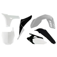 Rtech Yamaha White / Black Plastic Kit YZ450F 2013