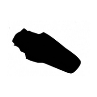 Rtech Black Rear Fender for 2004-2013 Kawasaki KX100 