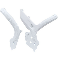 Rtech KTM White Six Days Frame Protectors 500EXCF 2020-2021