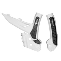 Rtech White/Black Frame Protectors for 2024 KTM 250 EXCF 