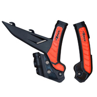 Rtech Black/Orange Frame Protectors for 2024 KTM 250 XCW 