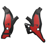Rtech Revolution Black/Red Frame Protectors for 2019-2024 Yamaha XTZ690 Tenere 