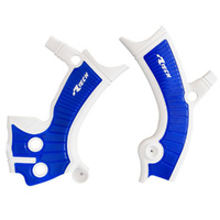 Rtech White/Blue Frame Protectors for 2018-2022 Yamaha YZ450F 