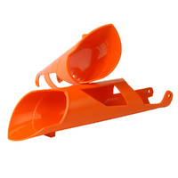 Rtech Orange Fork Protectors for 2004-2005 Husaberg FC550 