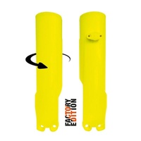 Rtech Neon Yellow Fork Protectors for 2022 Husqvarna FC250 Rockstar Edition 