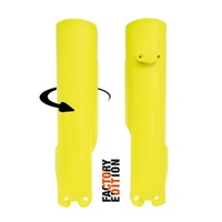 Rtech Yellow Fork Protectors for 2023 Husqvarna FC350 Heritage 